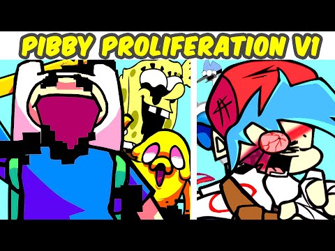 Friday Night Funkin' Pibby : Proliferation V1 FULL WEEK + Cutscene | VS Glitched Finn (FNF MOD/HARD)