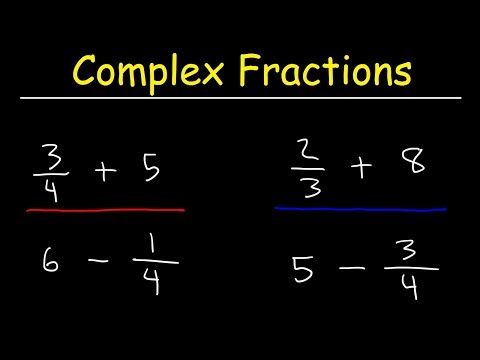 How To Simplify Complex Fractions Video