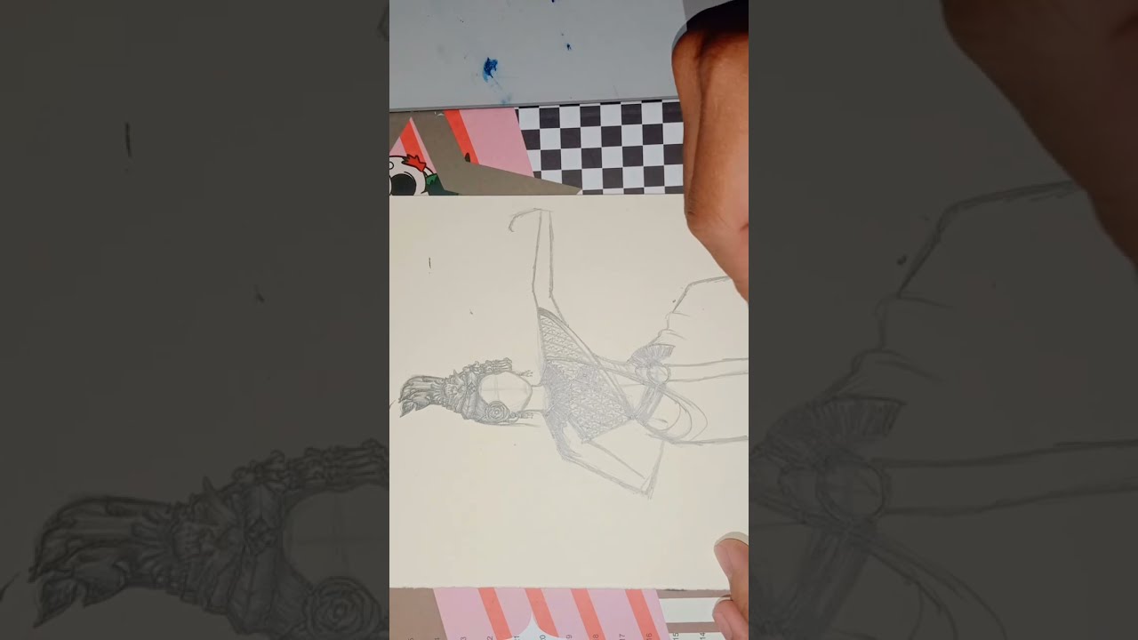 Khmer Classical Dance Drawing