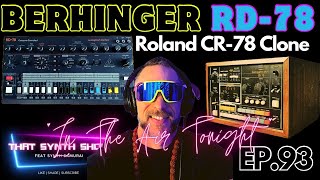 Video thumbnail for BREAKING: BEHRINGER RD-78 "IN THE AIR TONIGHT" CR78 DRUM MACHINE CLONE HERE!! THAT SYNTH SHOW EP.93 by SYNTH SAMURAI