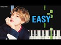 BTS V - Sweet Night | EASY Piano Tutorial by Pianella Piano