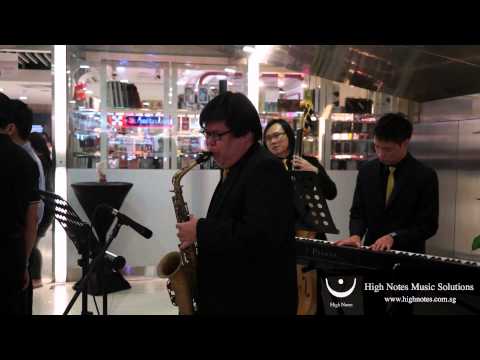 Saxophone Extraordinaire Teo Boon Chye  Instrumental Jazz Trio - Blue Bossa