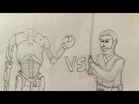B2 super battle droid vs Obi wan kenobi was a draw what a clutch | Star Wars Battlefront 2