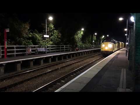 37116 and 37057 Pass Through Saxmundham on 1Q18