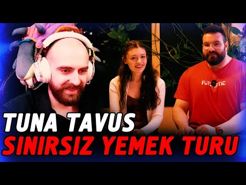 MEMREYILDIZ TUNA TAVUS SINIRSIZ YEMEK TURU w/ MERYEMCAN İZLİYOR!