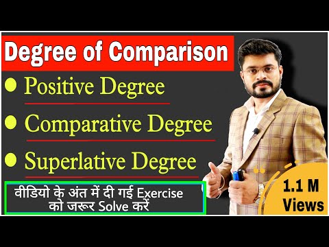 Degree of Comparison// Positive, Comparative & Superlative Degree in English grammar// Degree in Eng