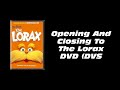Opening And Closing To The Lorax Dvd Dvs