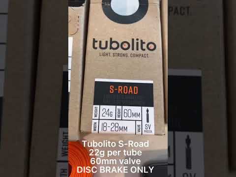 Tubolito S-Road inner tubes. Unboxing and weight vs butyl tubes
