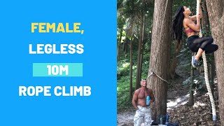 My Strongest 10m Legless Rope Climb