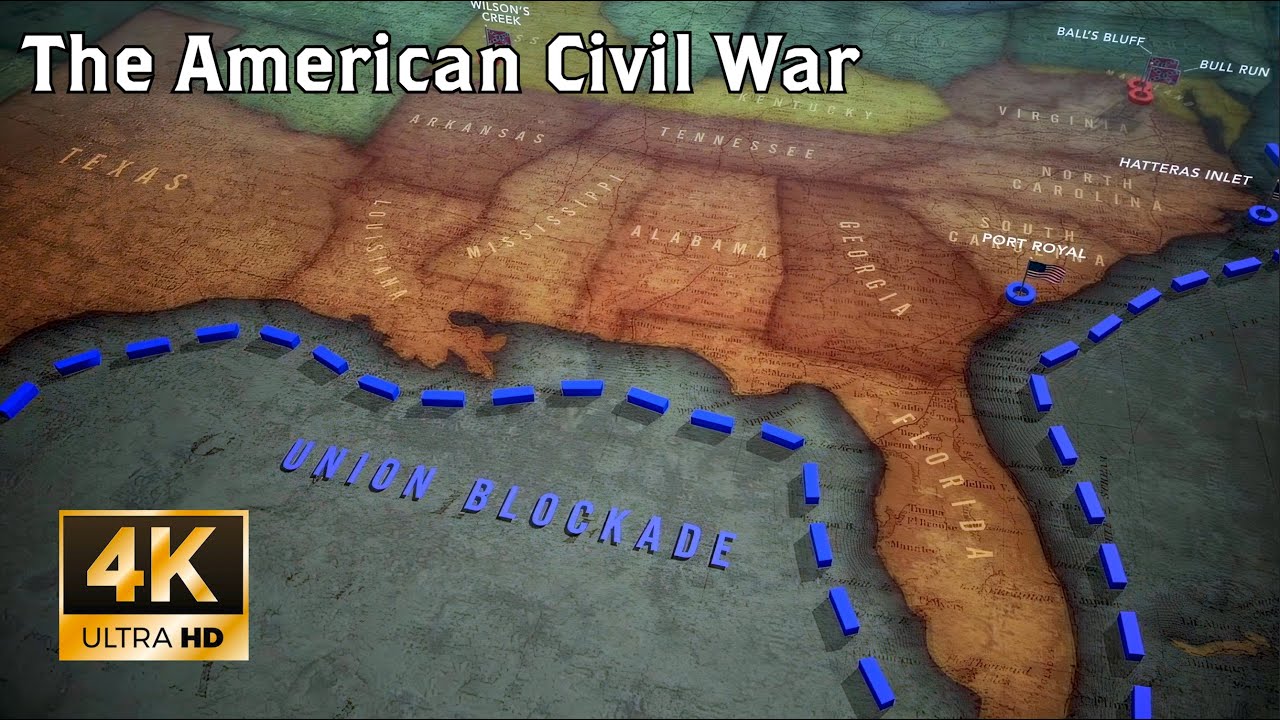 The Civil War Animated Battle Map | 4K Restoration