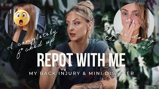 I almost ruined my hair. | Repot with me