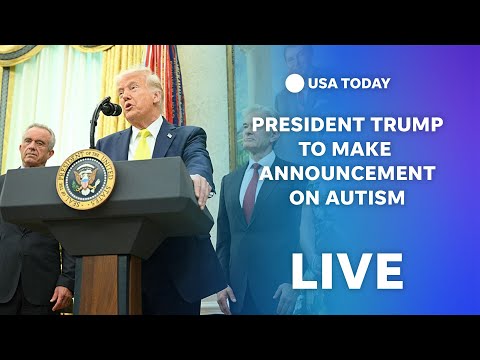 Watch live President Trump to make an announcement on autism