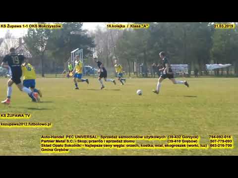 Skrót meczu: KS Żupawa - OKS Mokrzyszów (31.03.2019) Klasa "A", 16.kolejka