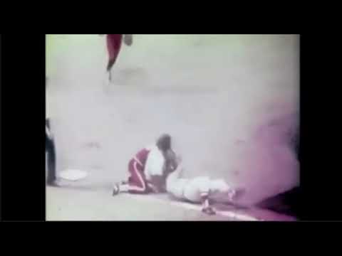 7/4/1975 The other time Don Zimmer got thrown to the ground, as 3d-base coach for Red Sox v. Indians