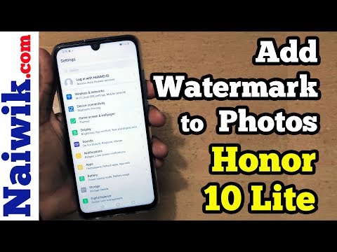 How to Enable Watermark in Honor 10 Lite