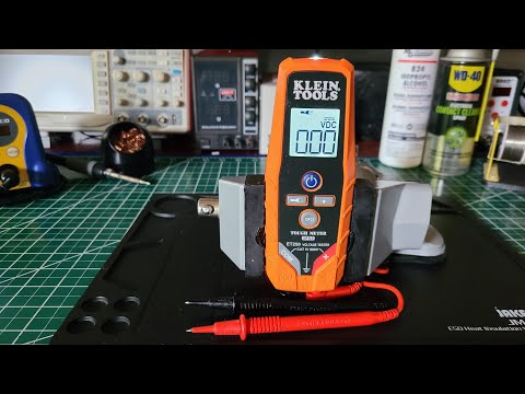 KLEIN TOOLS Tough Meter ET250 Voltage Tester with LED Backlight and AC/DC Test Measurements