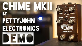 Video thumbnail for CHIME MKII Overdrive by PETTYJOHN ELECTRONICS - PEDAL DEMO REVIEW by Claudio Tristano