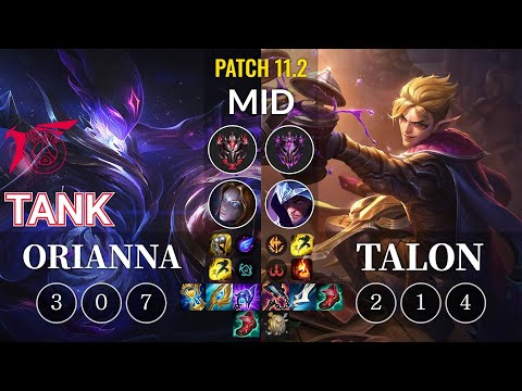 TLN Tank Orianna vs Talon Mid - KR Patch 11.2