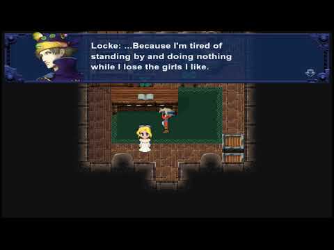 Final Fantasy VI (PC) Story Scene #75 - Locke blushes to Celes