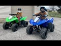 Our Kids Get A HUGE SURPRISE New Kawasaki KFX50 Four Wheelers For Christmas