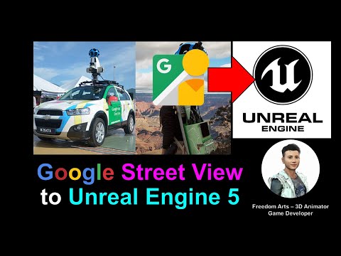 Google Street View to Unreal Engine 5 Preview - Full Tutorial April 2022