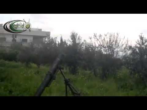 استهداف  قوات النظام بقذائف الهاون من قبل لواء النصر في محافظة حماة