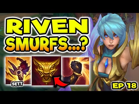 IS THIS EVEN POSSIBLE...? RIVEN VS X3 SMURFS (BIG BATTLE) - Season 11 Riven Top Gameplay Guide Ep.18