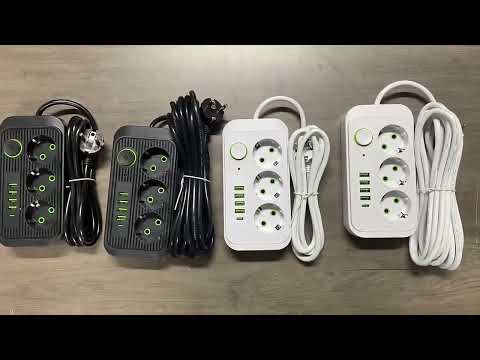 Сетевой фильтр-удлинитель 3 розетками 4 USB, 1 Type-C тройник с предохранителем Переноска 2500 Вт 3 м Белый TC - фото 1 - id-p2671984571