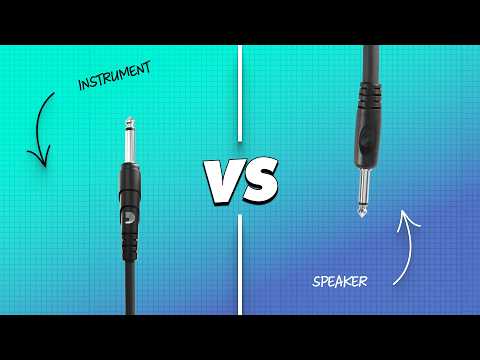 Instrument Cables vs Speaker Cables: They are NOT the Same