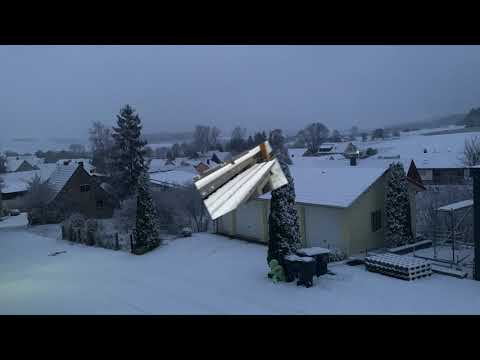 First snow of the year 2020 #schneit#snow in germany