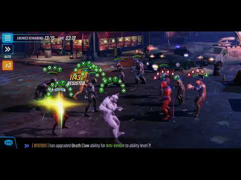 Marvel Strike Force - 540k Symbiotes vs Ronan boss node Ultimus 7.5 (timed out)