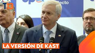 José Antonio Kast entrega su versión tras desacuerdo con Gabriel Boric