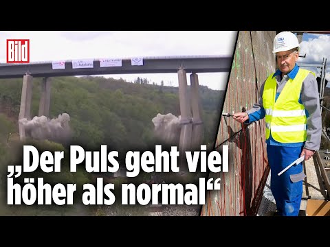 Sprengmeister Schneider glücklich: Sprengung der A45-Talbrücke Rahmede erfolgreich | Lüdenscheid