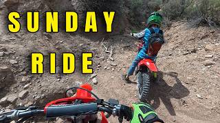CRF125F First Dirt Bike Ride and Crash - 300F Too Much to Follow?