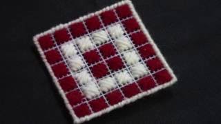 How To Make Plastic Canvas Coaster / Tutorial