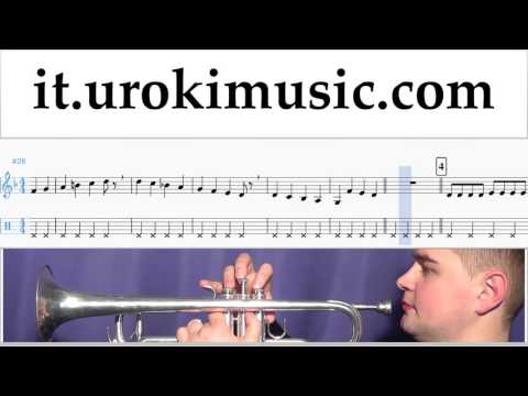 Lezioni di Tromba Pharrell Williams - Happy Parte#1 Melodia Tutorial Spartito Imparare Insegnante