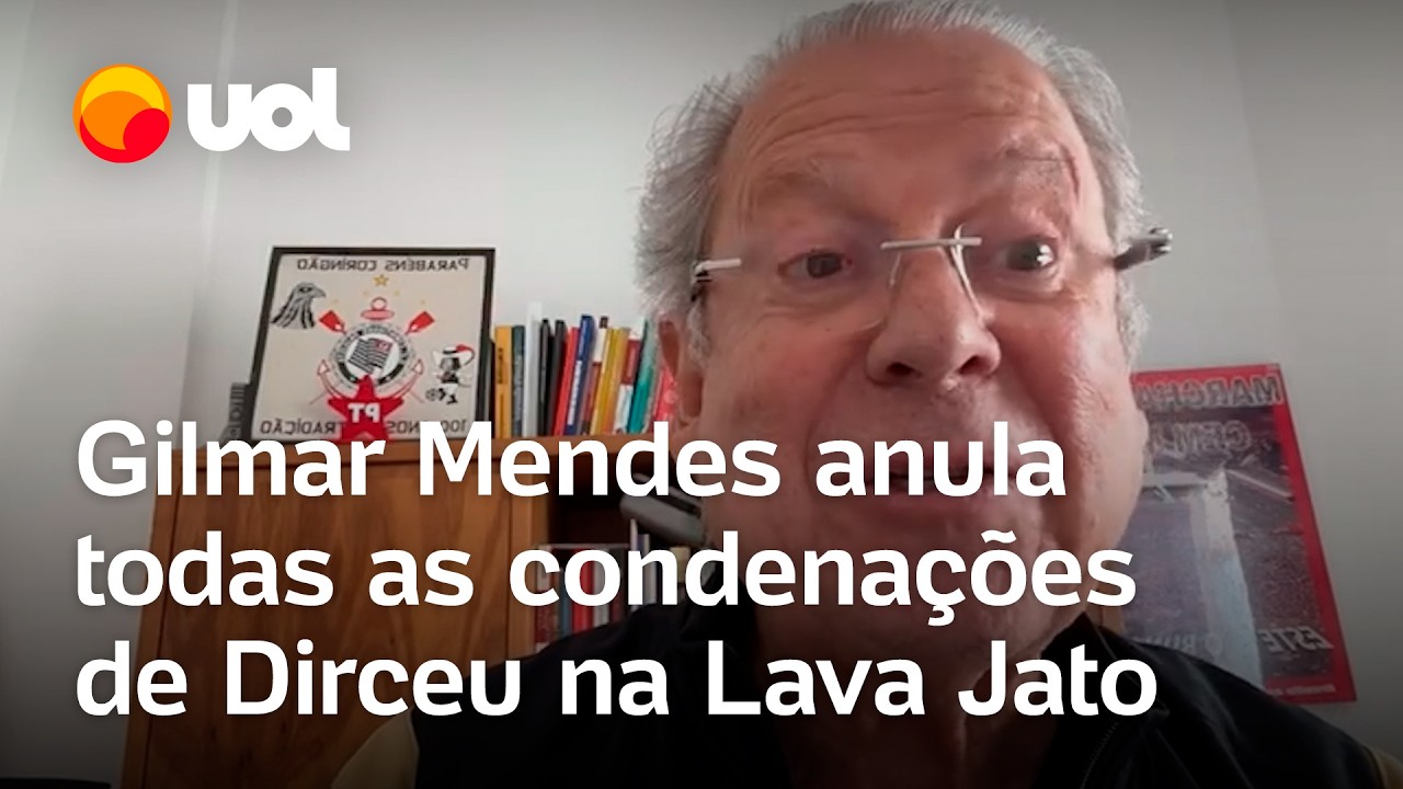 José Dirceu tem todas as condenações na Lava Jato anuladas pelo ministro Gilmar Mendes; confira