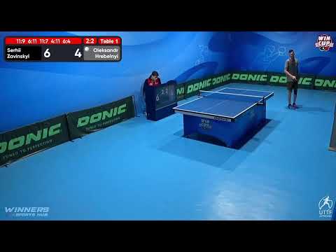 08:00 Serhii Zavinskyi 3-2 Oleksandr Hrebelnyi West 1 WIN CUP 03.12.2022 | TABLE TENNIS WINCUP