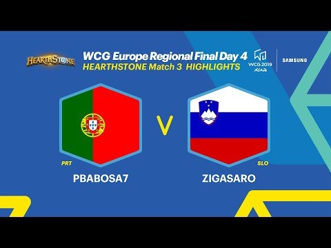 [HIGHLIGHTS] WCG 2019 Xi’an, European Regional Final - Hearthstone, 3R, Portugal vs Slovenia (ENG)