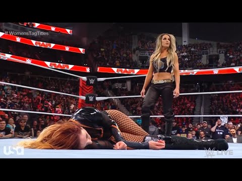 Trish Stratus turns heel attacks Becky Lynch - WWE RAW 4/10/2023