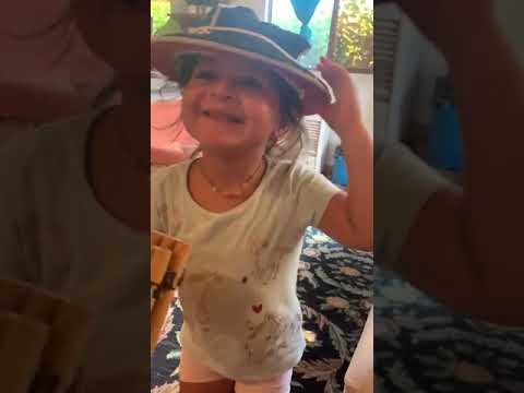 Mariluz, a 3 year old child from Ecuador, displaying one of her many talents