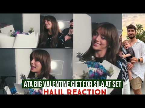 Ata Yildiz Beautiful Valentine Gift for Sila Turkoglu at Set !Halil Ibrahim Ceyhan Reaction