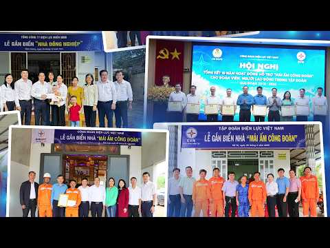Công đoàn EVNSPC nhận nhiều khen thưởng tại Hội nghị Tổng kết 10 năm “Mái ấm Công đoàn” trong EVN