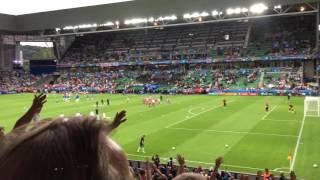 England v Slovakia @ St Etienne - EURO2016 Fan and match action