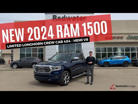 New 2024 Ram 1500 Limited Longhorn Crew Cab 4x4 - HEMI V8 | Stock # RR13472 - Redwater Dodge