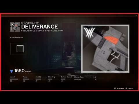 Crafting Deliverance (Vow of the Disciple Raid legendary fusion rifle) | Destiny 2