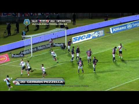 Gol de Pezzella. River 1 San Lorenzo 0. Superfinal 2014. Fútbol Para Todos