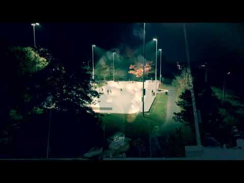 Saturday night at Reservation Skatepark in Hyde Park, Boston