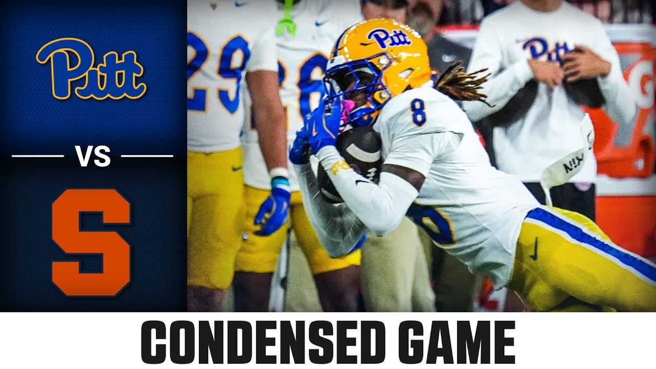 Pitt vs Syracuse Condensed Game | 2025 ACC Football