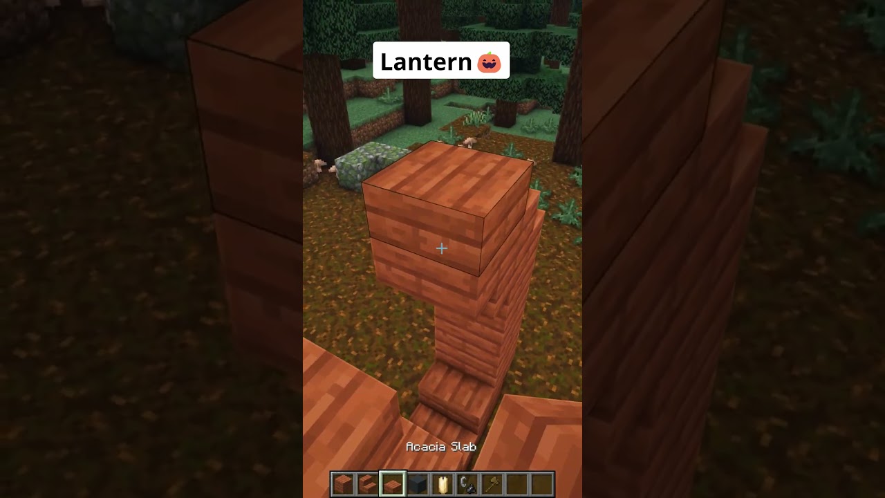 Minecraft Pumpkin Lantern🎃 #shorts